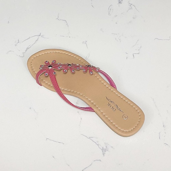 New Crystal Accent Flip Flops - Picture 3 of 4